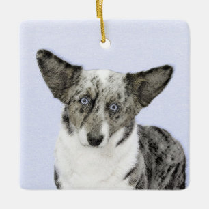 Ornement En Céramique Cardigan Welsh Corgi Peinture - Art Chien original
