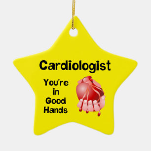 Ornement En Céramique Cardiologue Bonne Main