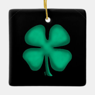 Ornement en céramique carré Black Irish