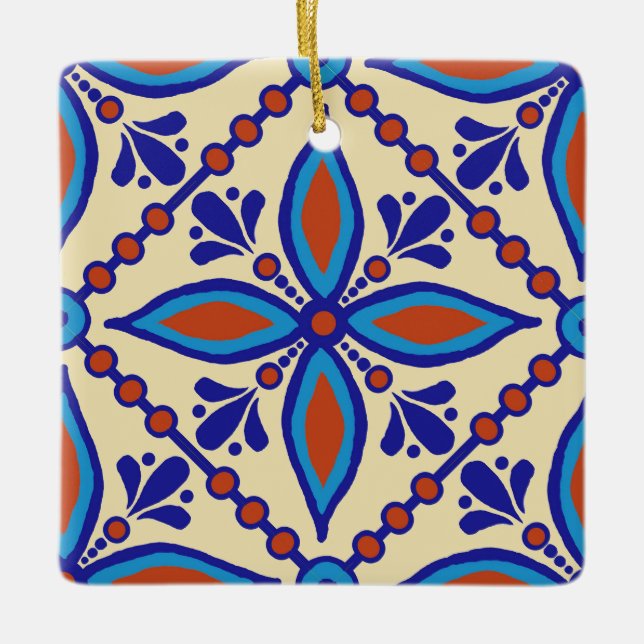 Ornement En Céramique Carrelage Talavera (Devant)