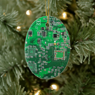 Ornement En Céramique Carte circuit imprimé circuit vert PCB