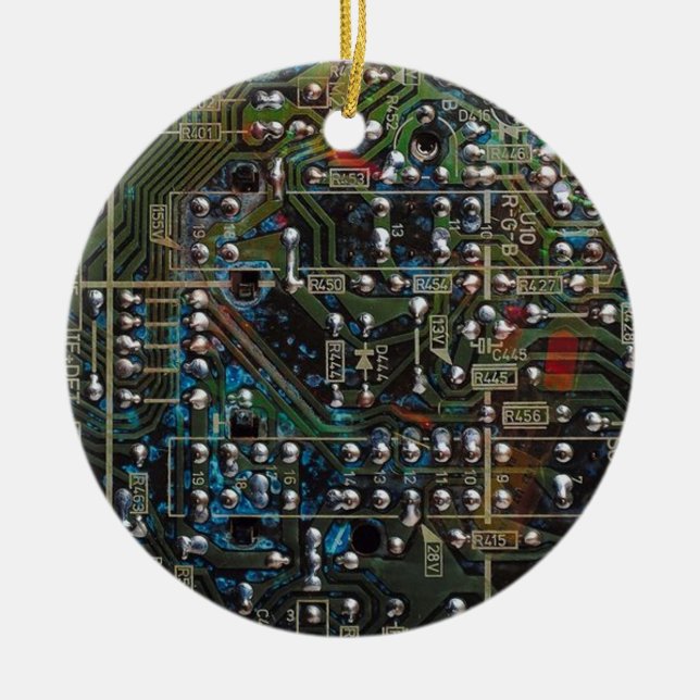Ornement En Céramique Carte de circuit (Devant)