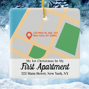 Ornement En Céramique Carte Personnalisée Mon 1er Noël Dans Mon Premier 