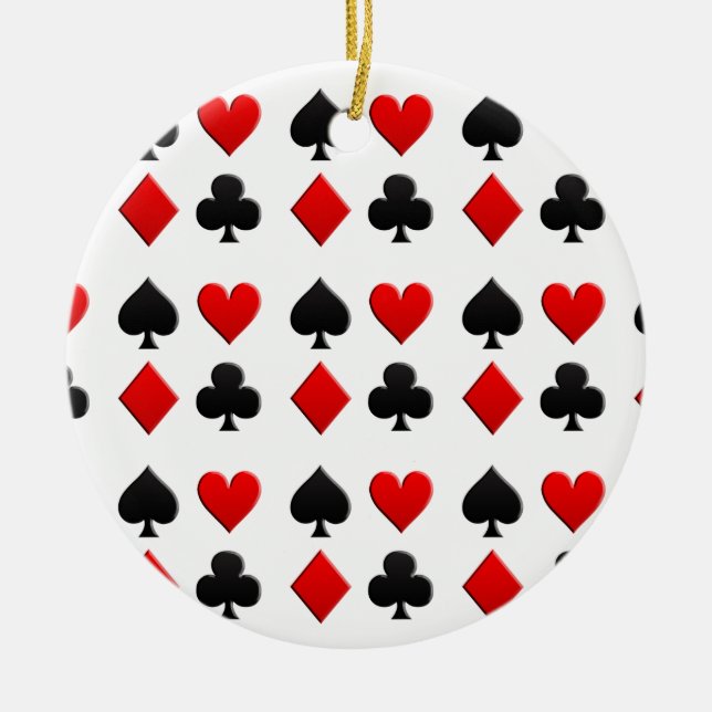 Ornement En Céramique Cartes de jeu (Devant)