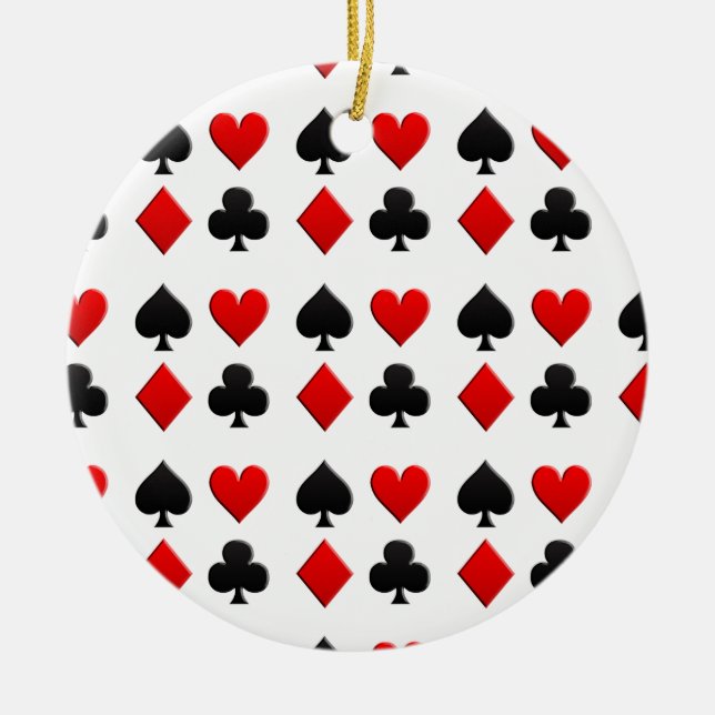 Ornement En Céramique Cartes de jeu (Devant)