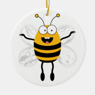 Ornement En Céramique Cartoon Bee
