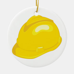 Ornement En Céramique Casque de construction