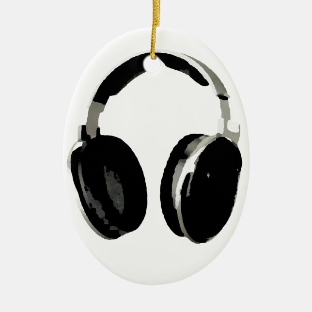 Ornement En Céramique Casque Pop Art (Devant)
