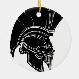 Ornement En Céramique Casque spartiate ou trojan