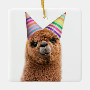 Ornement En Céramique Casquettes du parti Alpaca
