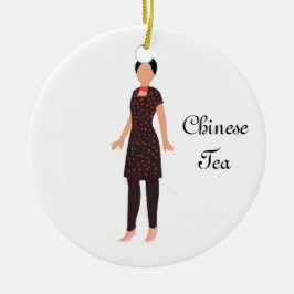 Ornement En Céramique Casse-noix chinois Tea Keepsaké Orament