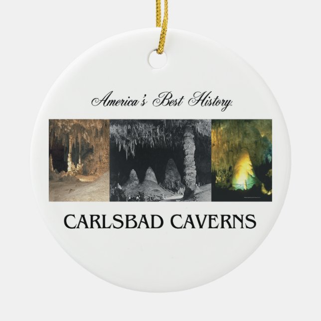 Ornement En Céramique Cavernes d'ABH Carlsbad (Devant)