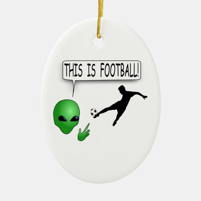 Ornement En Céramique C'Est Du Football (Devant)