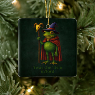 Ornement En Céramique C'était Le 'Tisme M'Lord Grenouille Mème Sensibili