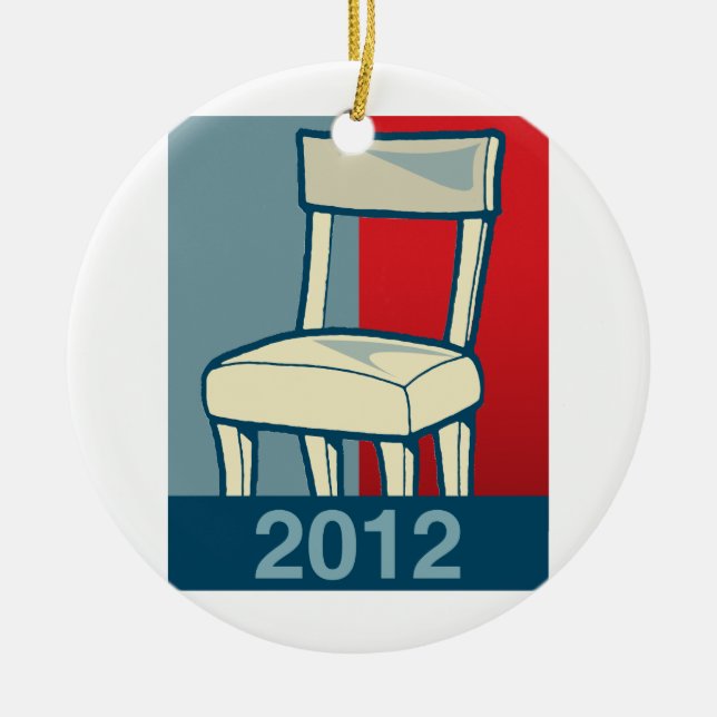 ORNEMENT EN CÉRAMIQUE CHAISE 2012 (Devant)