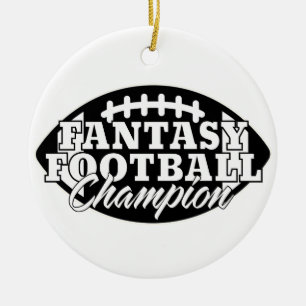 Ornement En Céramique Champion du football d'imaginaire