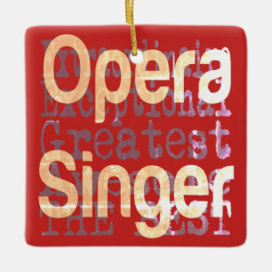 Ornement En Céramique Chanteur d'opéra Extraordinaire