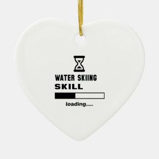 Ornement En Céramique Chargement de compétence de ski d'eau ......