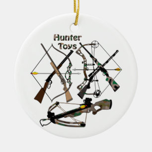 Ornement en céramique, chasse, armes, cadeaux de c
