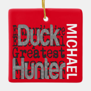 Ornement En Céramique Chasseur de canard Extraordinaire PERSONNALISÉ