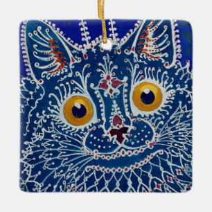 Ornement En Céramique "Chat en style gothique" de Louis Wain