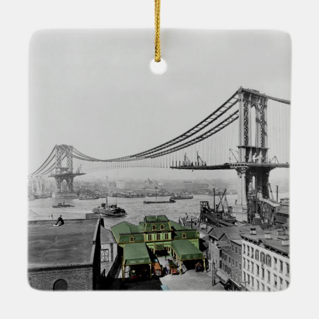 Ornement En Céramique Château de Manhattan (Dos)
