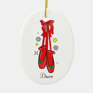 Ornement En Céramique Chaussures de ballet de Noël