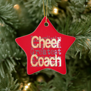 Ornement En Céramique Cheer Coach Extraordinaire