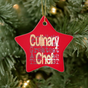 Ornement En Céramique Chef Cuisinier Extraordinaire