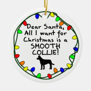 Ornement En Céramique Cher colley lisse de Père Noël