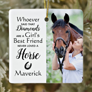 Ornement En Céramique Cheval Meilleur Ami Equestre Cheval Lover Animaux