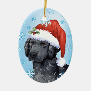 Ornement En Céramique Chien d'arrêt Bouclé-Enduit heureux de Howliday