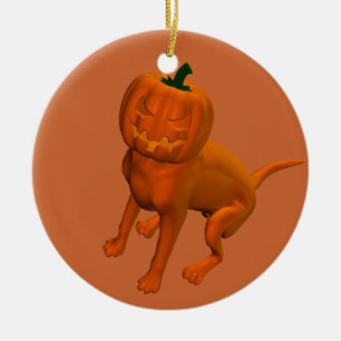 Ornement En Céramique Chien d'Halloween