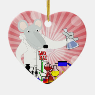 ORNEMENT EN CÉRAMIQUE CHIMIE DE RAT DE LABORATOIRE