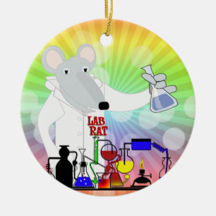ORNEMENT EN CÉRAMIQUE CHIMIE DE RAT DE LABORATOIRE