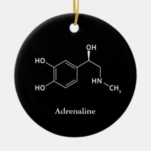 Ornement En Céramique Chimie moléculaire de l'épinéphrine adrénaline
