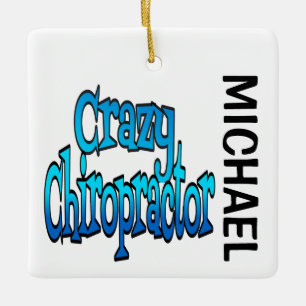 Ornement En Céramique Chiropracteur fou CUSTOM