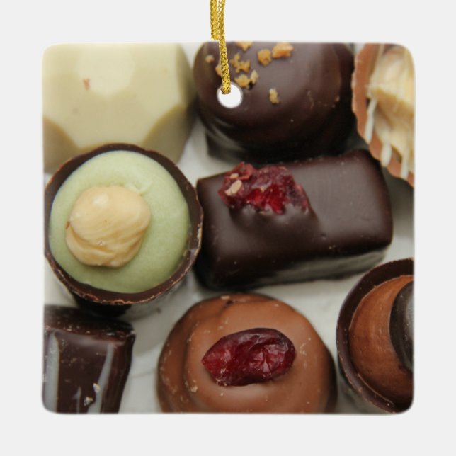 Ornement En Céramique chocolats belges (Devant)