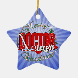 ORNEMENT EN CÉRAMIQUE CHRISTMAS CHIRURGIEN DOCTEUR