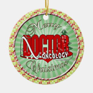 ORNEMENT EN CÉRAMIQUE CHRISTMAS DOCTEUR ONCOLOGIE