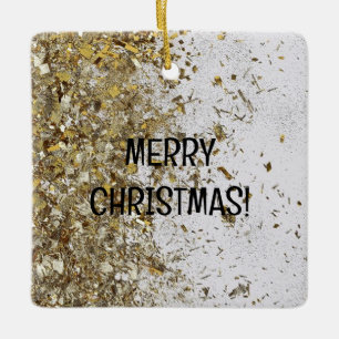 ORNEMENT EN CÉRAMIQUE CHRISTMAS ORNAMENT GOLD DÉTAIL