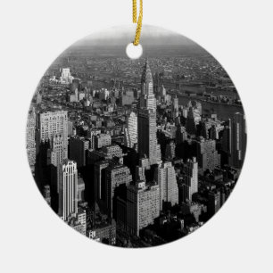 Ornement En Céramique Chrysler Building New York Manhattan