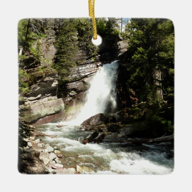 Ornement En Céramique Chutes Baring au parc national des Glaciers (Devant)