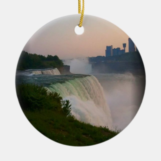 Ornement En Céramique Chutes du Niagara (Devant)