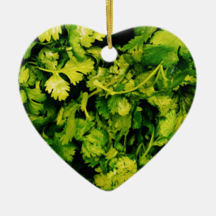Ornement En Céramique Cilantro / Coriander Feuilles