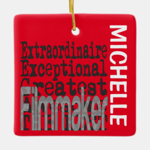 Ornement En Céramique Cinéaste Extraordinaire CUSTOM
