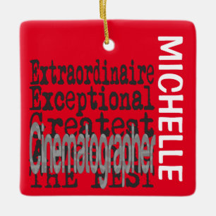 Ornement En Céramique Cinématographe Extraordinaire PERSONNALISÉ