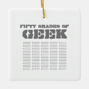 Ornement En Céramique Cinquante nuances de Geek