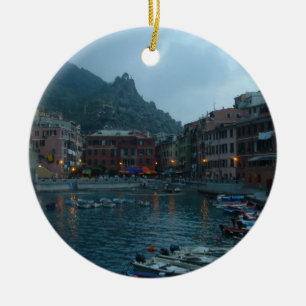 Ornement En Céramique Cinque Terre au crépuscule