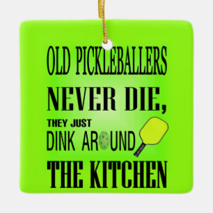 Ornement En Céramique Citation de Pickleball drôle